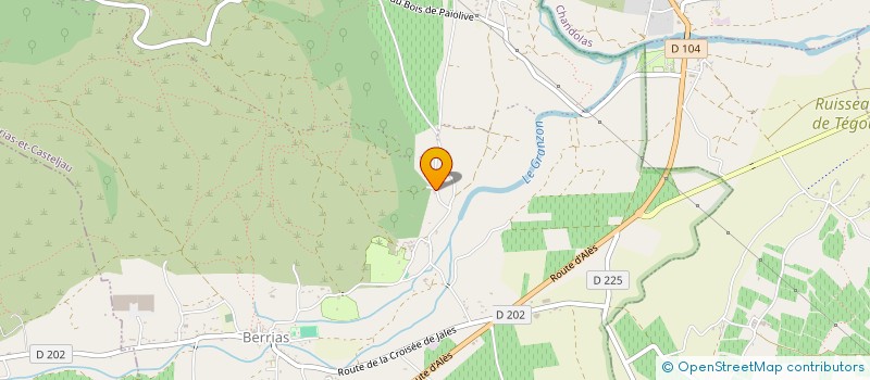 localisation de l'entreprise SCI LES GRANGES à BERRIAS-ET-CASTELJAU