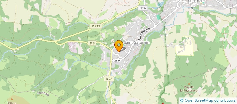 localisation de l'entreprise SCI LES GRANGES D'ISSAC à SAINT-SATURNIN