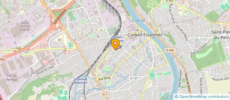 localisation de l'entreprise SCI LES GRANGES DE COURTAVANT  CORBEIL-ESSONNES