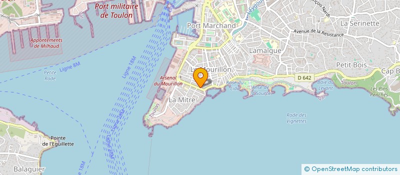 localisation de l'entreprise SCI LES GRANGES DE LA MAYE  TOULON