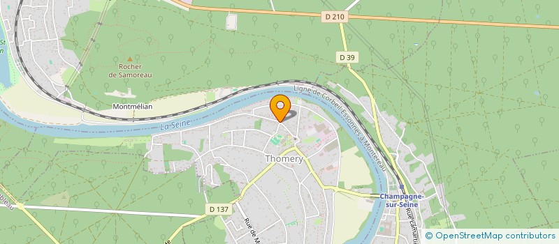 localisation de l'entreprise SCI LES GRANGES DE MACHAULT  THOMERY