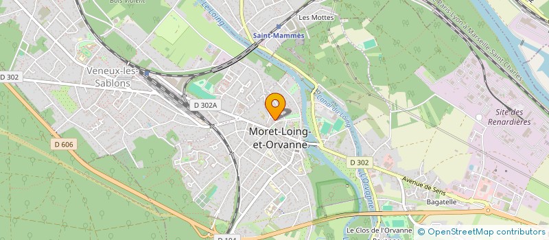 localisation de l'entreprise SCI LES GRANGES DU LOING  MORET-LOING-ET-ORVANNE