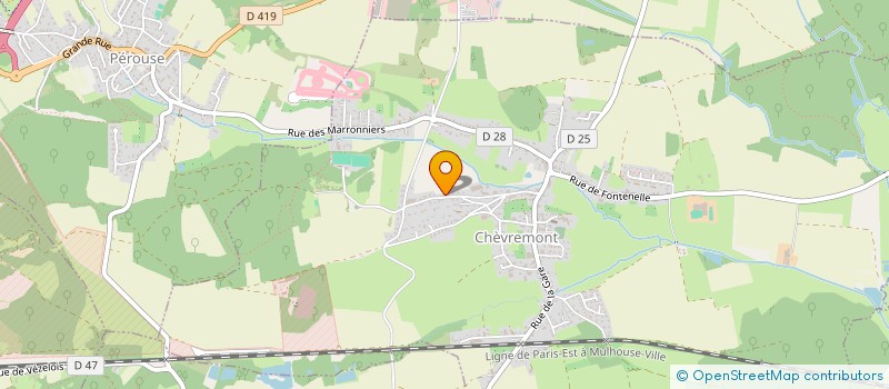 localisation de l'entreprise SCI LES GRANGES DU MAGNY à CHEVREMONT