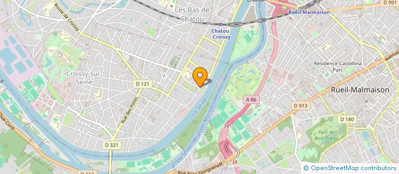 localisation de l'entreprise SCI LES GRANGES DU PRE  CHATOU