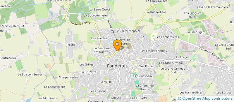 localisation de l'entreprise SCI LES GRANGES GALAND à FONDETTES