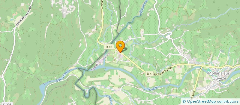 localisation de l'entreprise SCI LES GRANGES NEUVES  MOLLANS-SUR-OUVEZE