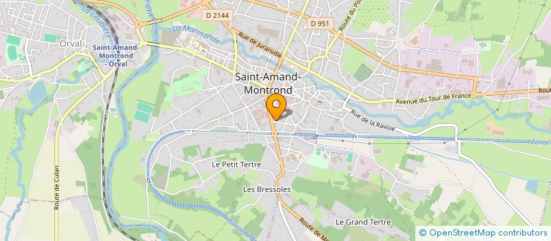localisation de l'entreprise SCI LES GRANGETTES  SAINT-AMAND-MONTROND