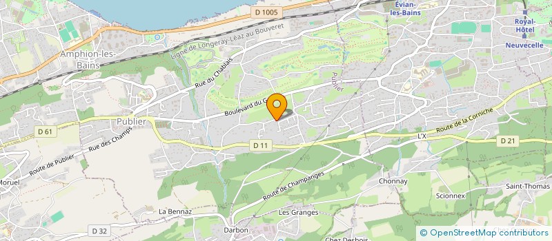 localisation de l'entreprise SCI LES GRANGETTES  PUBLIER