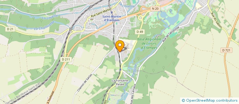 localisation de l'entreprise SCI LES GRATTIGNIS  ETAMPES