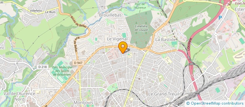localisation de l'entreprise SCI LES GRAVELLES à LIMOGES