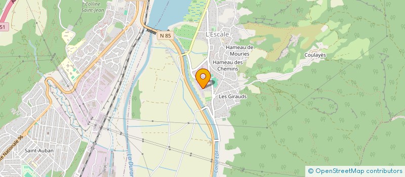 localisation de l'entreprise SCI LES GRAVES  L'ESCALE