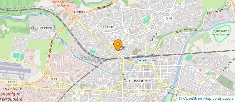 localisation de l'entreprise SCI LES GRAVES DE SALVAZA à CARCASSONNE