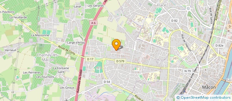 localisation de l'entreprise SCI LES GRAVETTES à CHARNAY-LES-MACON