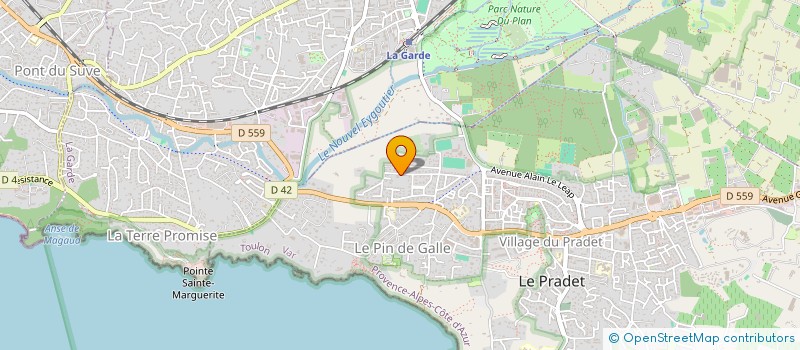 localisation de l'entreprise SCI LES GRAVETTES  LE PRADET