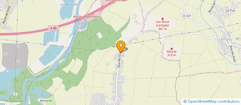 localisation de l'entreprise SCI LES GRAVIERES  BEAUREGARD-L'EVEQUE