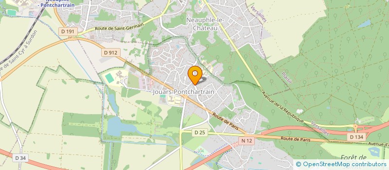 localisation de l'entreprise SCI LES GRAVIERS  JOUARS-PONTCHARTRAIN