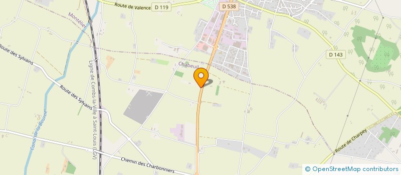 localisation de l'entreprise SCI LES GRAVIERS à MONTELIER