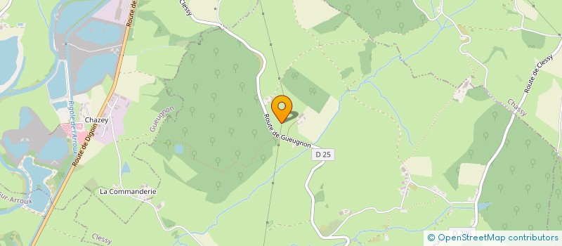 localisation de l'entreprise SCI LES GRAVOCHES  GUEUGNON