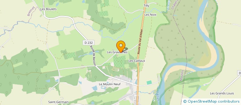 localisation de l'entreprise SCI LES GRAVOCHES  CHATEL-DE-NEUVRE