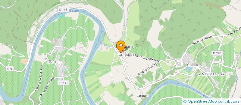 localisation de l'entreprise SCI LES GRAVOUS  CAILLAC