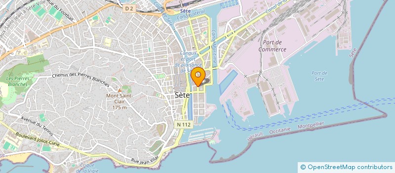 localisation de l'entreprise SCI LES GRENADES  SETE