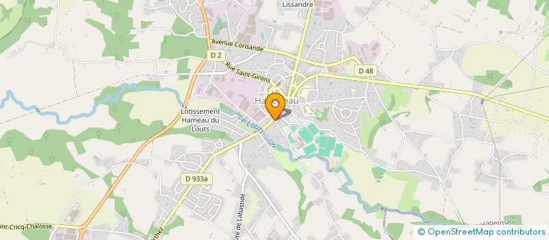 localisation de l'entreprise SCI LES GRENADIERS  HAGETMAU