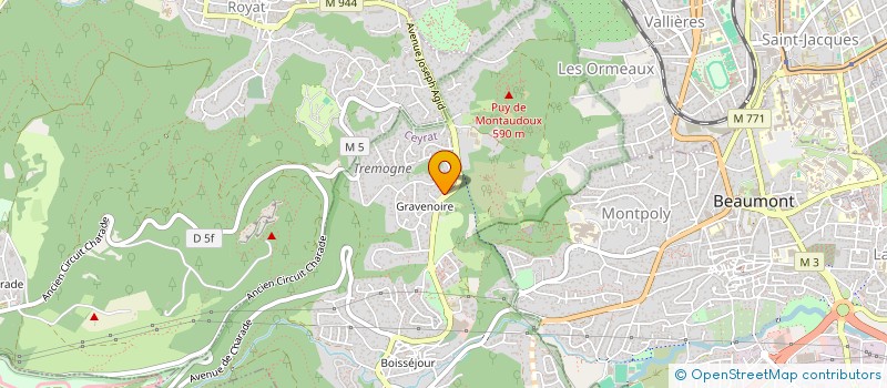 localisation de l'entreprise SCI LES GRENADIERS  SAINT-GENES-CHAMPANELLE