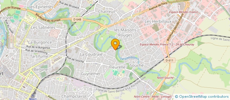 localisation de l'entreprise SCI LES GRENATS  NIORT