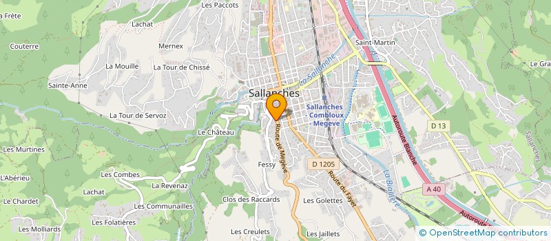 localisation de l'entreprise SCI LES GRENETTES à SALLANCHES