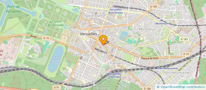 localisation de l'entreprise SCI LES GRENIERS DU ROY à VERSAILLES