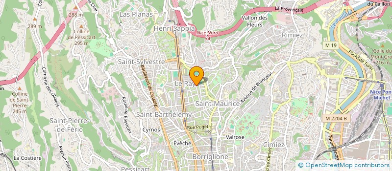 localisation de l'entreprise SCI LES GRENOUILLES VERTES à NICE
