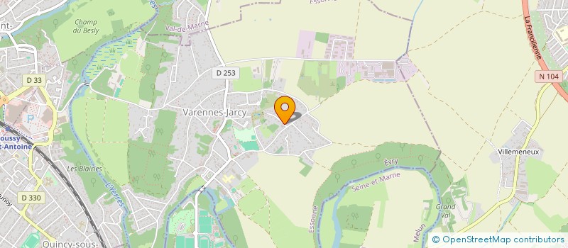 localisation de l'entreprise SCI LES GRESLES  VARENNES-JARCY