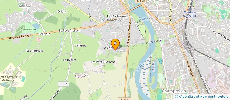 localisation de l'entreprise SCI LES GREVES à MOULINS