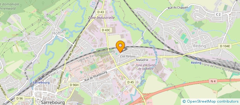 localisation de l'entreprise SCI LES GRIFFONS à SARREBOURG