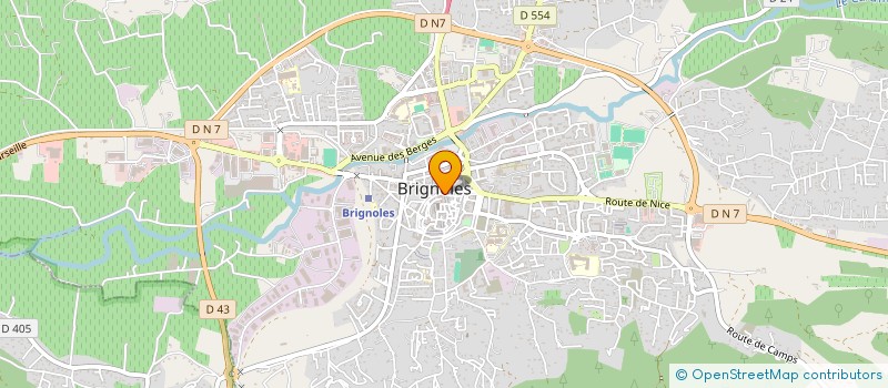 localisation de l'entreprise SCI LES GRILLONS à BRIGNOLES