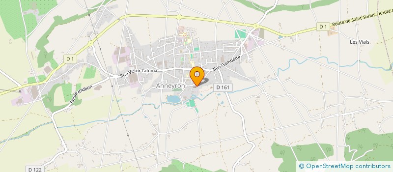 localisation de l'entreprise SCI LES GRILLONS à ALBON
