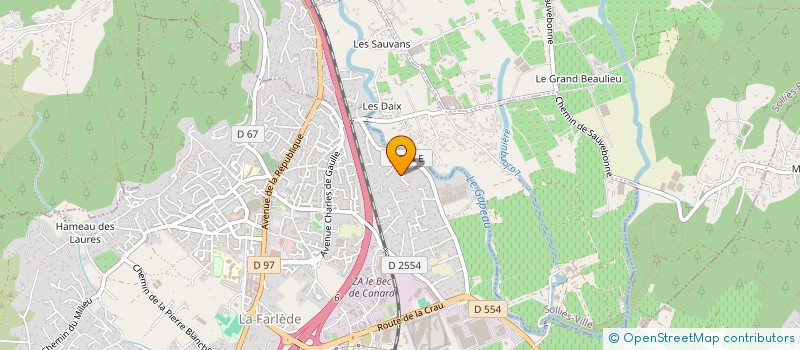 localisation de l'entreprise SCI LES GRILLONS  LA FARLEDE