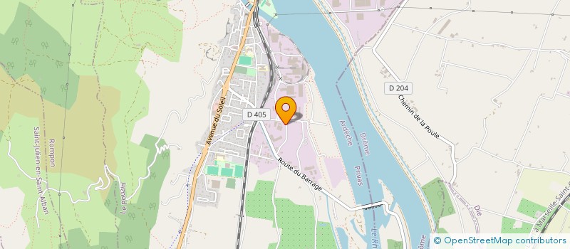 localisation de l'entreprise SCI LES GRIOTTES  LE POUZIN