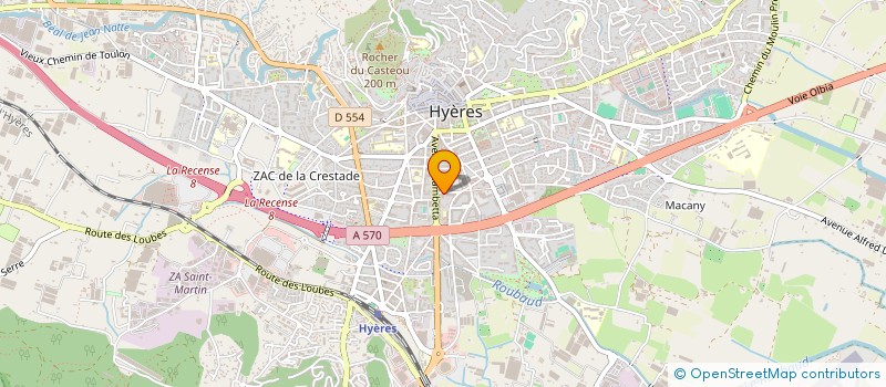 localisation de l'entreprise SCI LES GRIOTTIERS à HYERES