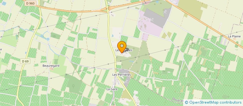 localisation de l'entreprise SCI LES GRIPPES  DOUE-EN-ANJOU