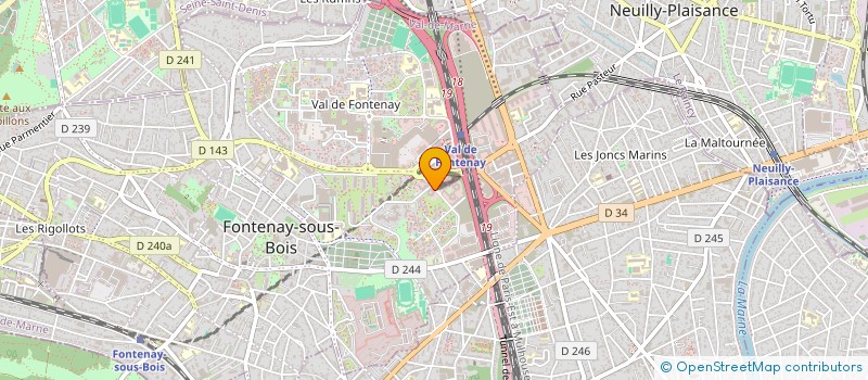 localisation de l'entreprise SCI LES GRISONS à FONTENAY-SOUS-BOIS