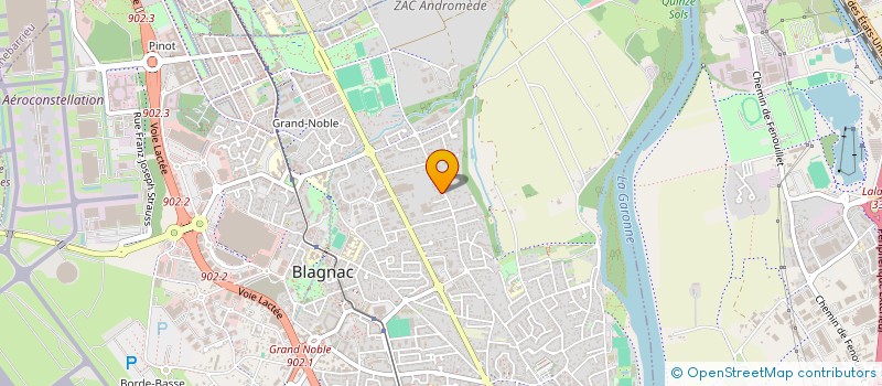 localisation de l'entreprise SCI LES GRIVES  BLAGNAC