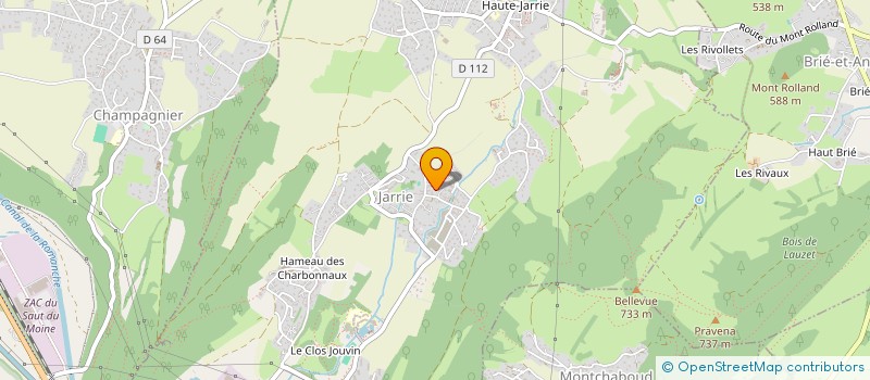 localisation de l'entreprise SCI LES GROELES  JARRIE