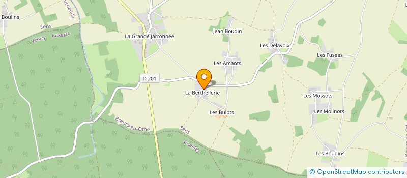 localisation de l'entreprise SCI LES GROS ARBRES  BURS-EN-OTHE