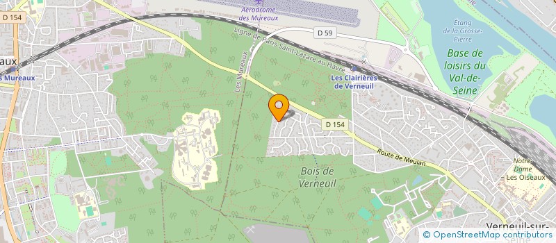 localisation de l'entreprise SCI LES GROS CHENES  VERNEUIL-SUR-SEINE