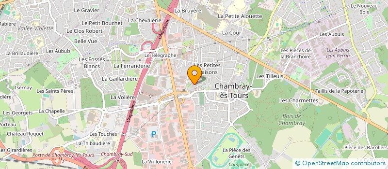 localisation de l'entreprise SCI LES GROSEILLERS  CHAMBRAY-LES-TOURS