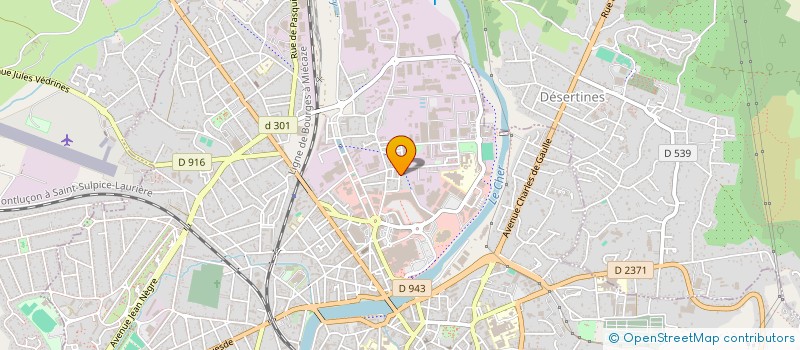 localisation de l'entreprise SCI LES GROSEILLES à MONTLUCON