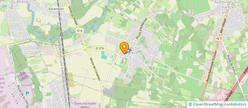 localisation de l'entreprise SCI LES GROSEILLES  CLONAS-SUR-VAREZE