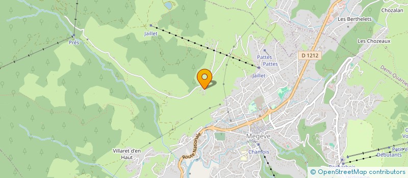 localisation de l'entreprise SCI LES GROTTES  MEGEVE