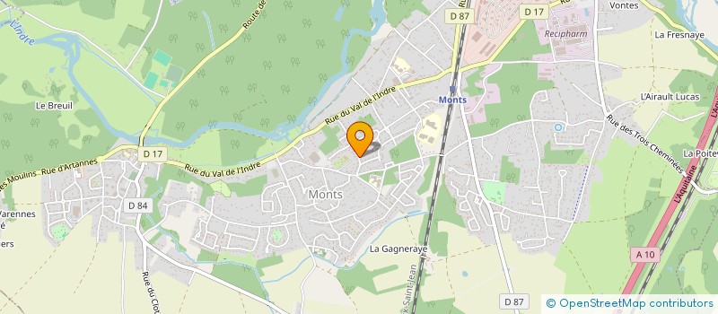 localisation de l'entreprise SCI LES GUETREENS  MONTS